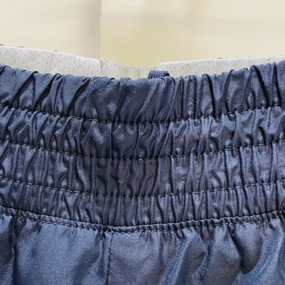 EUC Nike Track Pants, Low-Rise, Elastic/Drawstring, Zippered Legs, Navy, Small - Picture 4 of 11